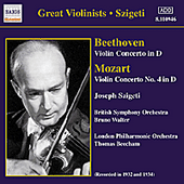 BEETHOVEN / MOZART: Violin Concertos (Szigeti) (1932, 1934)