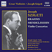 BRAHMS / MENDELSSOHN: Violin Concertos (Szigeti) (1928, 1933)