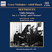 BEETHOVEN: Violin Sonatas (Busch) (1931-1941)