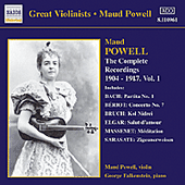 POWELL, Maud: Complete Recordings, Vol. 1 (1904-1917)