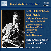 KREISLER PLAYS KREISLER