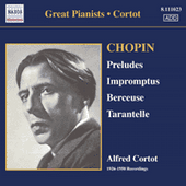 CHOPIN: 24 Preludes / 3 Impromptus (Cortot, 78 rpm Recordings, Vol. 1) (1926-1950)