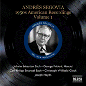 SEGOVIA, Andres: 1950s American Recordings, Vol. 1 (Segovia, Vol. 3)