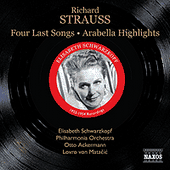 STRAUSS, R.: Four Last Songs / Arabella (highlights) (Schwarzkopf, Ackermann, Matacic) (1953, 1954)