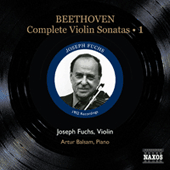 BEETHOVEN, L. van: Violin Sonatas (Complete), Vol. 1 (Fuchs, Balsam) - Nos. 1-4 (1952)