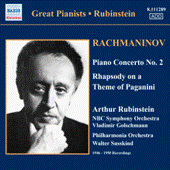 RACHMANINOV: Piano Concerto No. 2 / Rhapsody on a Theme of Paganini (Rubinstein) (1946-1950)