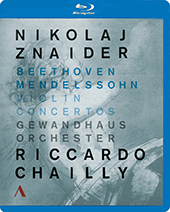 BEETHOVEN, L. van / MENDELSSOHN, Felix: Violin Concertos (Znaider, Chailly) (Blu-ray, Full-HD)