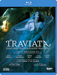LAZAR, B. / CHEMLA, J. / HUBERT, F.: Traviata [Opera] (after A. Dumas (fils) and G. Verdi) (Théâtre des Bouffes du Nord, 2017) (Blu-ray, Full-HD)