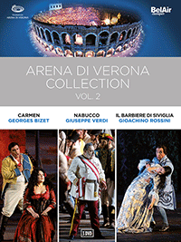 ARENA DI VERONA COLLECTION, Vol. 2 - Carmen / Nabucco / Il barbiere di Siviglia (Arena di Verona, 2014-2018) (3-DVD Box Set) (NTSC)