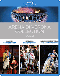 ARENA DI VERONA COLLECTION, Vol. 2 - Carmen / Nabucco / Il barbiere di Siviglia (Arena di Verona, 2014-2018) (3-Blu-ray Disc Box Set, Full-HD)