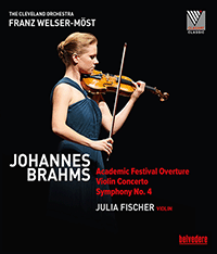 BRAHMS, J.: Academic Festival Overture / Violin Concerto, Op. 77 / Symphony No. 4 (J. Fischer, Cleveland Orchestra, Welser-Möst) (NTSC)