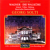 WAGNER, R.: Walküre (Die) [Opera] (excerpts) (Schech, Volker, Dalberg, Bavarian State Orchestra, Solti)