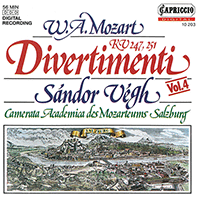 MOZART, W.A.: Divertimenti Nos. 10 and 11 (Camerata Salzburg, Vegh)