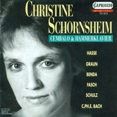Keyboard Recital: Schornsheim, Christine [harpsichord, fortepiano] - HASSE, J.A. / GRAUN, C.H. / BENDA, G. / FASCH, C.F.C. / BACH, C.P.E.