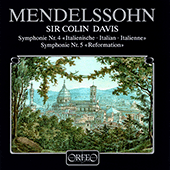 MENDELSSOHN, Felix: Symphonies Nos. 4, 