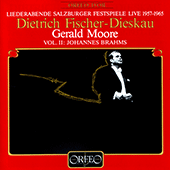 BRAHMS, J.: Lieder (Liederabende Salzburger Festspiele Live 1957-1965, Vol. 2) (Fischer-Dieskau, G. Moore)