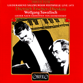 Vocal Recital: Fischer-Dieskau, Dietrich - MENDELSSOHN, Felix / SCHUMANN, R. / PFITZNER, H. / WALTER, B. / WOLF, H. (Eichendorff Lieder)