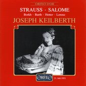 STRAUSS, R.: Salome [Opera] (Borkh, Barth, Hotter, Lorenz, Bavarian State Orchestra, Keilberth)