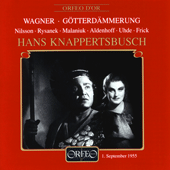 WAGNER, R.: Götterdämmerung [Opera] (Nilsson, Rysanek, Malaniuk, Aldenhoff, Uhde, Bavarian State Opera Chorus and Orchestra, Knappertsbusch) (1955)