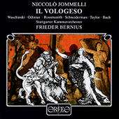 JOMMELLI, N.: Vologeso [Opera] (Waschinski, Odinius, Rossmanith, Stuttgart Chamber Orchestra, Bernius)