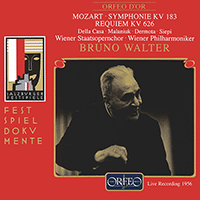 MOZART, W.A.: Symphony No. 25 / Requiem in D Minor (Konzertvereinigung Wiener Staatsopernchor, Vienna Philharmonic, B. Walter) (1956)