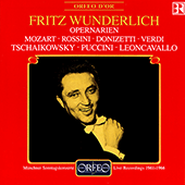 Opera Arias: Wunderlich, Fritz - MOZART, W.A. / ROSSINI, G. / DONIZETTI, G. / TCHAIKOVSKY, P.I. / VERDI, G. / PUCCINI, I.