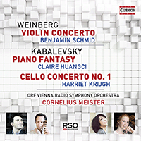 WEINBERG, M.: Violin Concerto / KABALEVSKY, D.: Fantasy / Cello Concerto No. 1 (Schmid, Krijgh, Huangci, Vienna Radio Symphony, Meister)