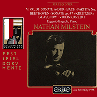 Violin and Piano Recital: Milstein, Nathan / Bagnoli, Eugenio - VIVALDI, A. / BACH, J.S. / BEETHOVEN, L. van (1956)