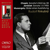 Piano Recital: Firkušný, Rudolf - CHOPIN, F. / JANÁCEK, L. / MUSSORGSKY, M.P. (1957)