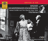 WAGNER, R.: Meistersinger von Nürnberg (Die) [Opera] (Seefried, Schöffler, Kunz, Frick, Waechter, Vienna State Opera Chorus and Orchestra, Reiner)