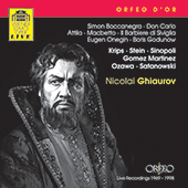 Opera Scenes and Arias - VERDI, G. / ROSSINI, G. / TCHAIKOVSKY, P.I. / MUSSORGSKY, M.P. (Ghiaurov, Waechter, Krips, Sinopoli) (1969-1998)