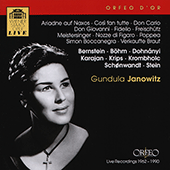 Opera Arias (Soprano): Janowitz, Gundula - MONTEVERDI, C. / BEETHOVEN, L. van / SMETANA, B. / MOZART, W.A. / VERDI, G. / WEBER, C.M. von / WAGNER, R.