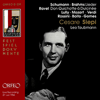 Vocal Recital (Bass): Siepi, Cesare - SCHUMANN, R. / BRAHMS, J. / RAVEL, M. / LULLY, J.-B. / MOZART, W.A. (Lieder) (1956)