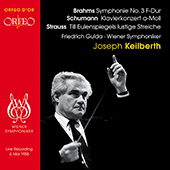 Orchestral Music - BRAHMS, J. / SCHUMANN, R. / STRAUSS, R. (Gulda, Vienna Symphony, Keilberth)