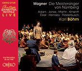 WAGNER, R.: Meistersinger von Nürnberg (Die) (A. Adam, G. Jones, J. Martin, Kmentt, Esser, Bayreuth Festival Chorus and Orchestra, K. Böhm) (1968)