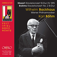 MOZART, W.A.: Piano Concerto No. 27 / BRAHMS, J.: Piano Concerto No. 2 (Backhaus, Vienna Philharmonic, K. Böhm) (1960, 1968)