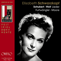 Vocal Recital (Soprano): Schwarzkopf, Elisabeth - SCHUBERT, F. / WOLF, H. (Lieder) (1953-1963)