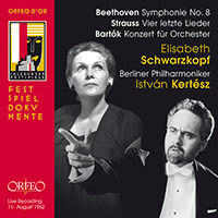 Vocal and Orchestral Music - BEETHOVEN, L. van / STRAUSS, R. / BARTÓK, B. (Schwarzkopf, Berlin Philharmonic, Kertész) (1962)