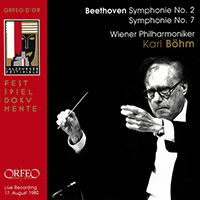 BEETHOVEN, L. van: Symphonies Nos. 2 and 7 (Vienna Philharmonic, Böhm) (1980)