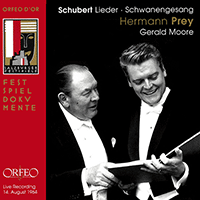 SCHUBERT, F.: Lieder - Schwanengesang / Der Sänger / Im Abendrot / Harfenspieler (Prey, G. Moore) (1964)