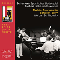 SCHUMANN, R.: Spanisches Liederspiel / BRAHMS, J.: 18 Liebeslieder Waltzes (E. Mathis, Fassbaender, P. Schreier, W. Berry, Werba, Schilhawsky)