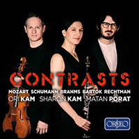 Chamber Music - MOZART, W.A. / SCHUMANN, R. / BRAHMS, J. / BARTÓK, B. / RECHTMAN, I. (Contrasts) (S. and O. Kam, P. Matan)