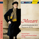 MOZART, W.A.: Symphonies (Essential), Vol. 5 (Norrington) - Nos. 19, 34, 36