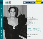 Vocal Recital: Berganza, Teresa - HAYDN, J. / MUSSORGSKY, M.P. / FAURÉ, G. / RESPIGHI, O. (An Evening of Song) (Schwetzinger Festspiele Edition, 1985)