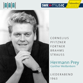 Vocal Recital: Prey, Hermann - CORNELIUS, P. / PFITZNER, H. / FORTNER, W. / BRAHMS, J. / STRAUSS, R. (Schwetzinger Festspiele Edition, 1963)