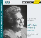 Vocal Recital: Horne, Marilyn - ROSSINI, G. (Schwetzinger Festspiele Edition, 1992)