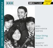 Chamber Music - BERG, A. / BEETHOVEN, L. van / BARTOK, B. (Tokyo String Quartet) (Schwetzinger Festspiele Edition, 1971)