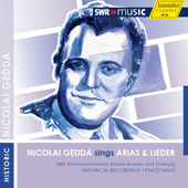 Vocal Recital: Gedda, Nicolai - ADAM, A. / GLUCK, C.W. / MOZART, W.A. / ROSSINI, G. / GLINKA, M.I. (Nicolai Gedda sings Arias and Lieder) (1954-1965)