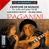 PAGANINI, N.: Centone di sonate for Violin and Guitar, Vol. 3 (Bianchi, Preda)