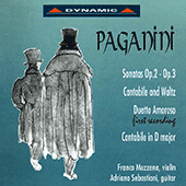 PAGANINI, N.: Sonatas for Violin and Guitar / Duetto amoroso / Cantabile and Waltz (Mezzena, Sebastiani)